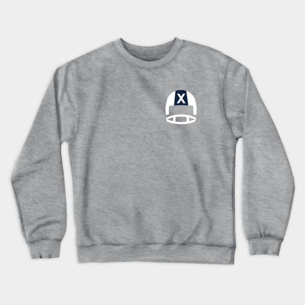 Retro Musketeer Football Helmet Crewneck Sweatshirt by twothree